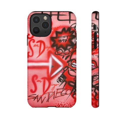 "san diego" airbrush iPhone case