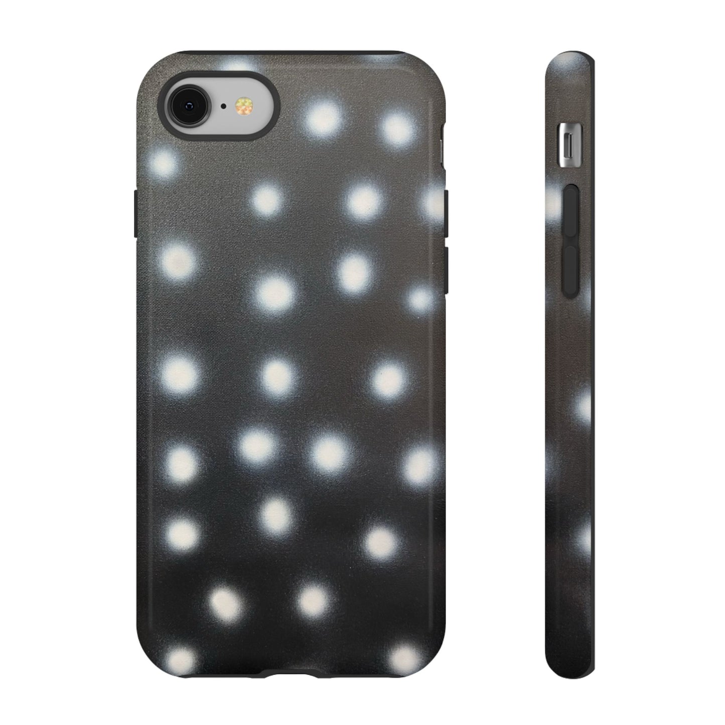 "coconut noir polka dot" airbrush iPhone case