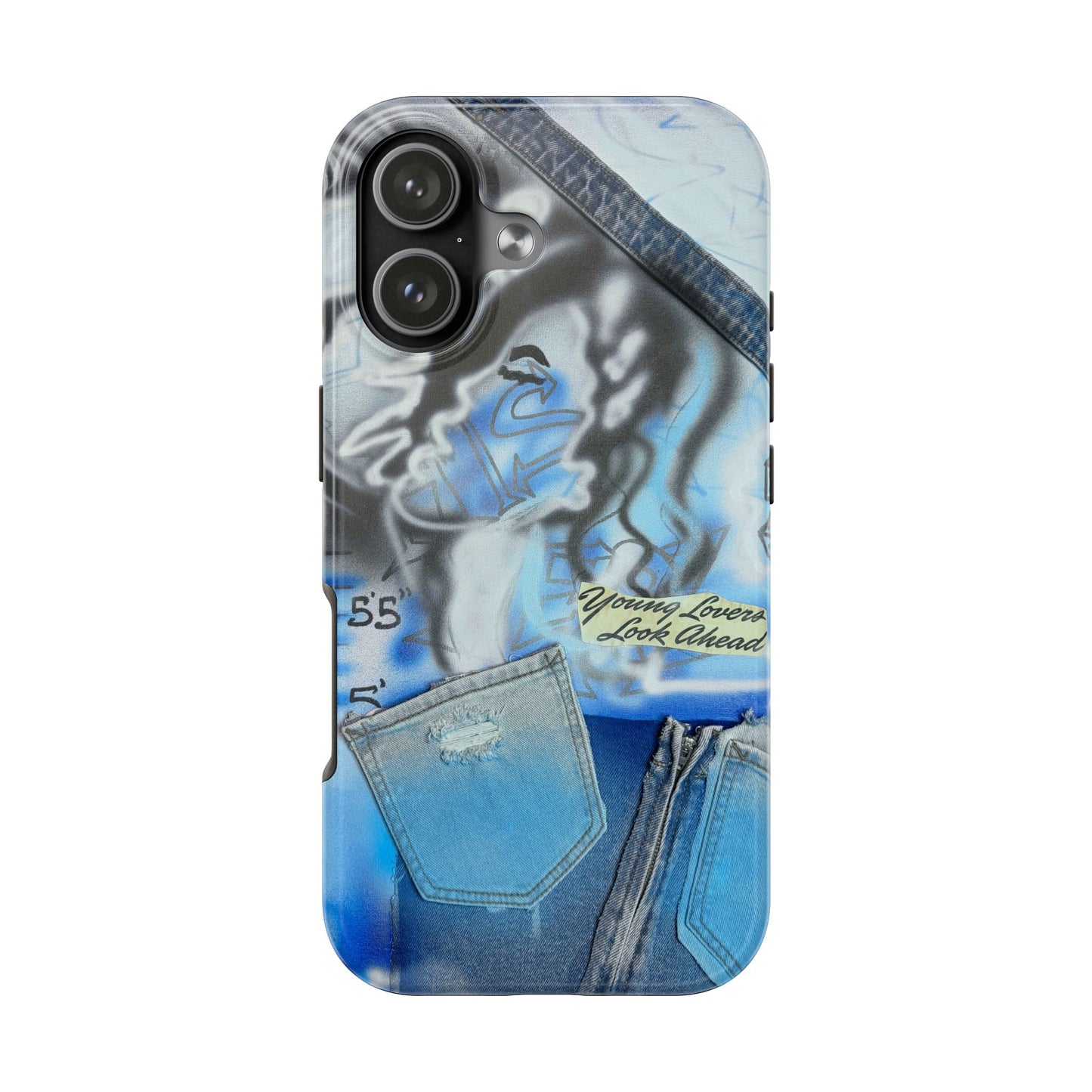 "young lovers" airbrush iPhone case