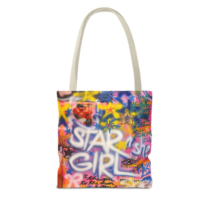 "STARGIRL" airbrush tote bag