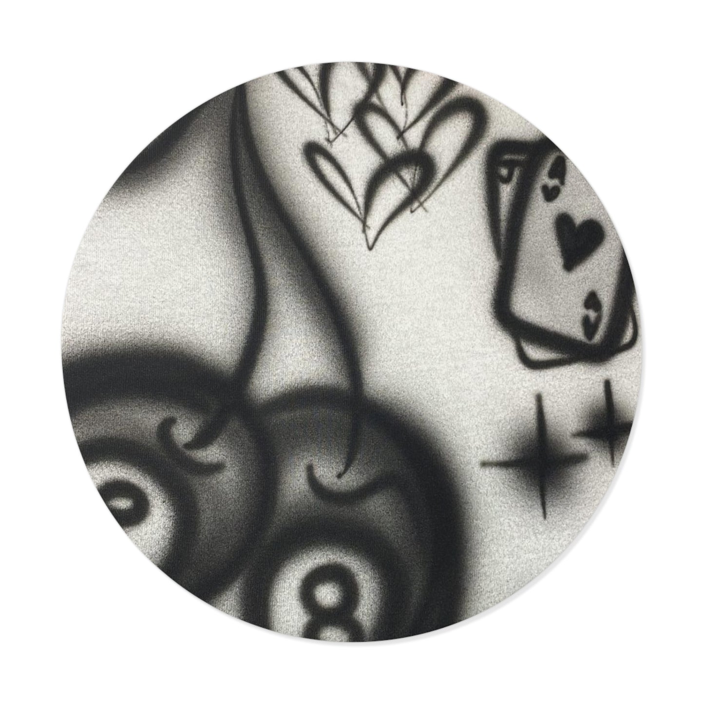 "hidden ace" airbrush vinyl sticker