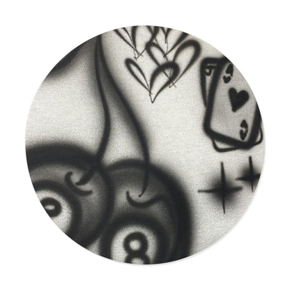 "hidden ace" airbrush vinyl sticker