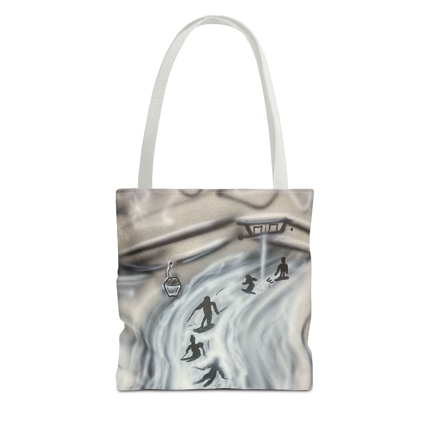 "arctic avalnache" airbrush tote bag