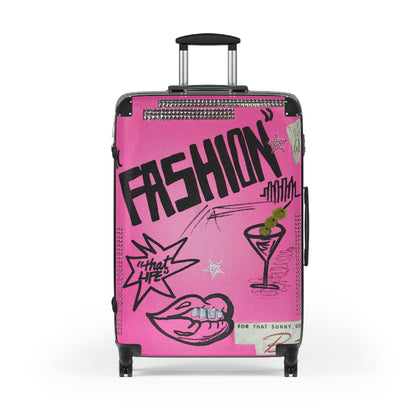 "high fashion" airbrush suitcase