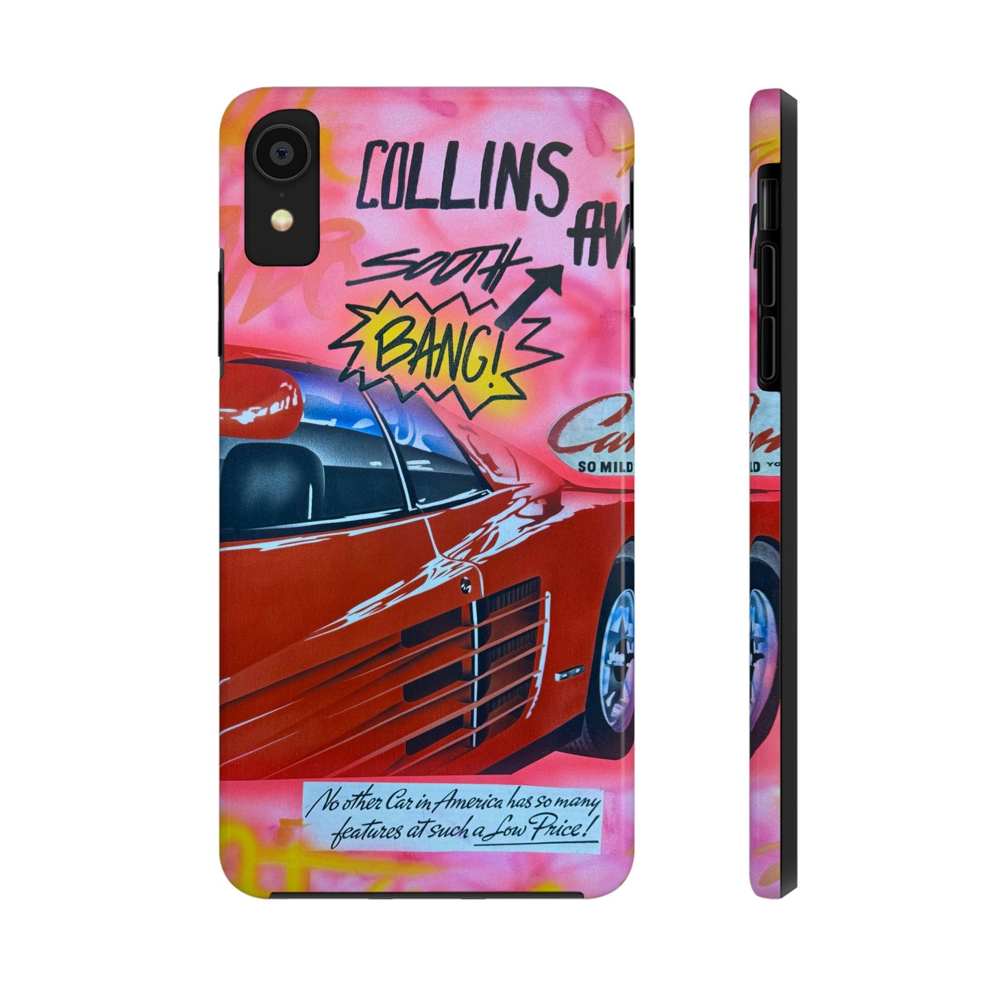 "miami momentos" airbrush iPhone case