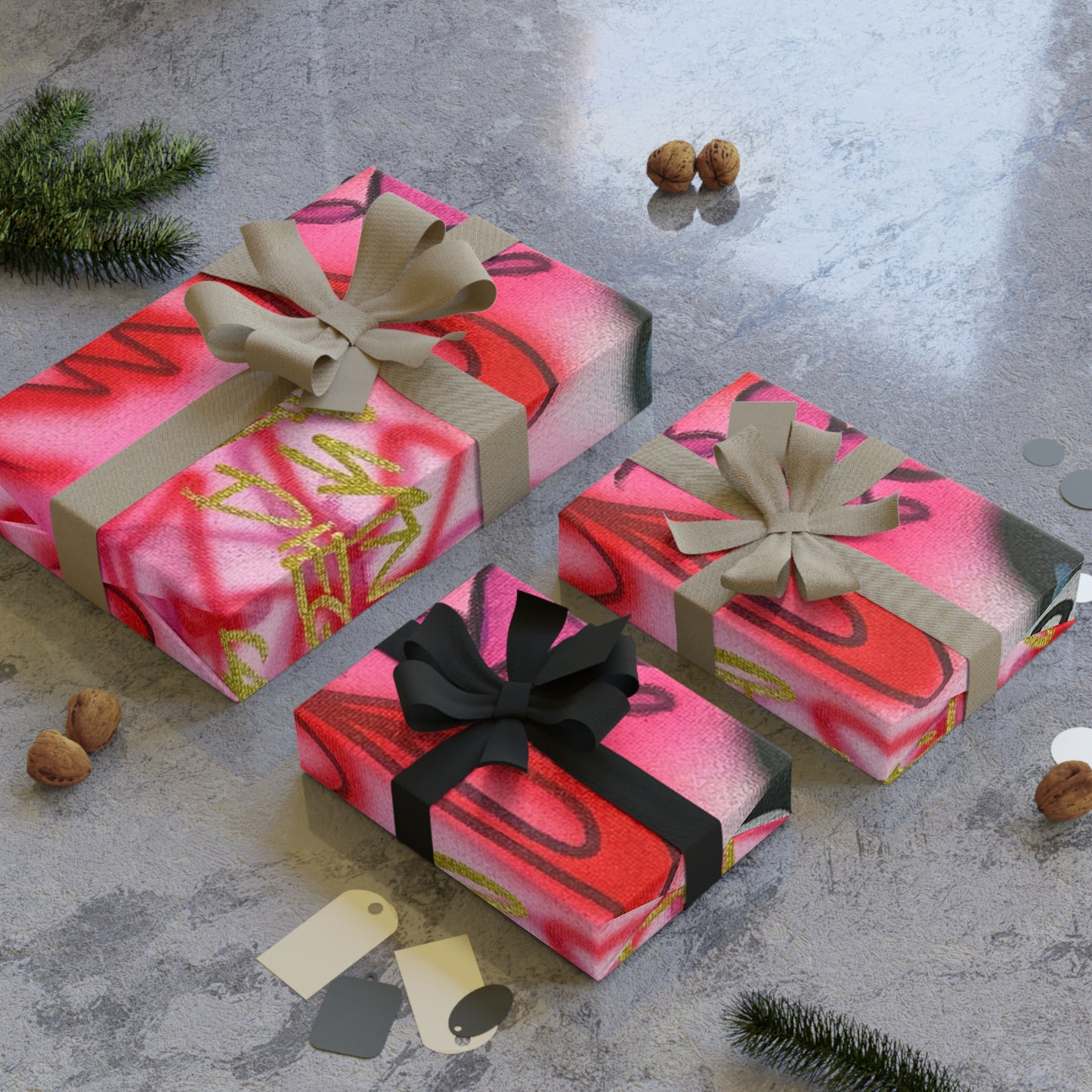 "IT girl" airbrush wrapping paper