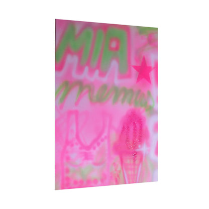 "miami matcha" airbrush rolled print
