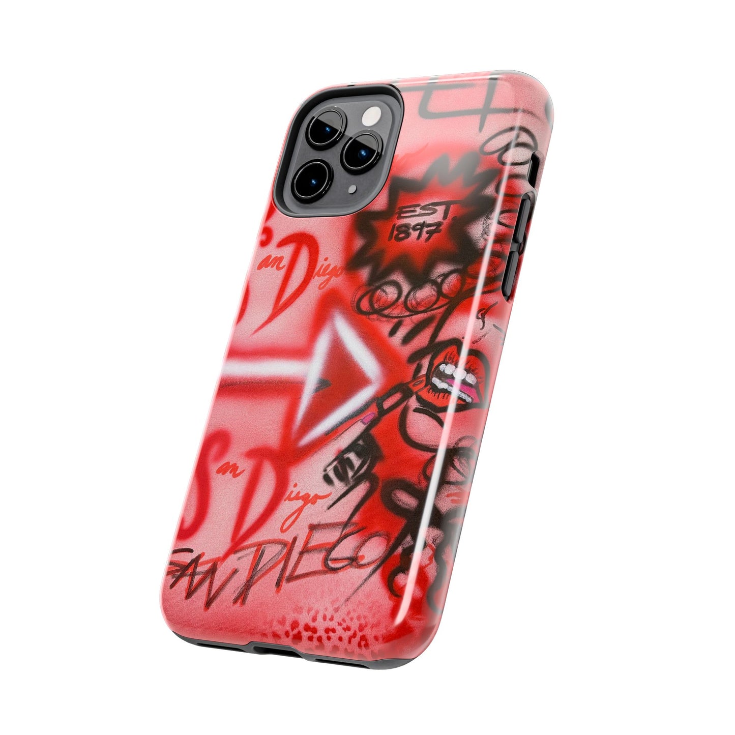 "san diego" airbrush iPhone case