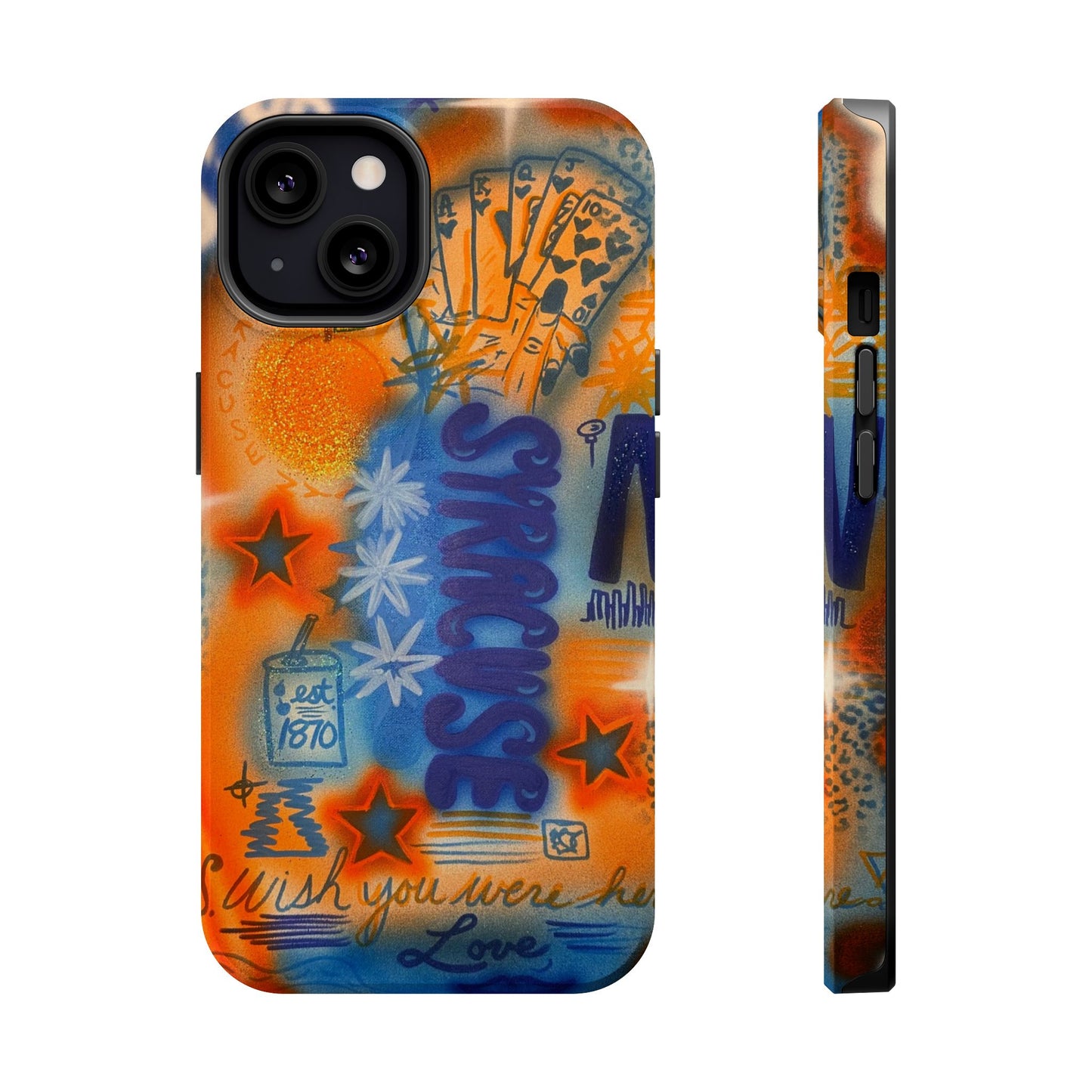 MagSafe "syracuse" airbrush iPhone case