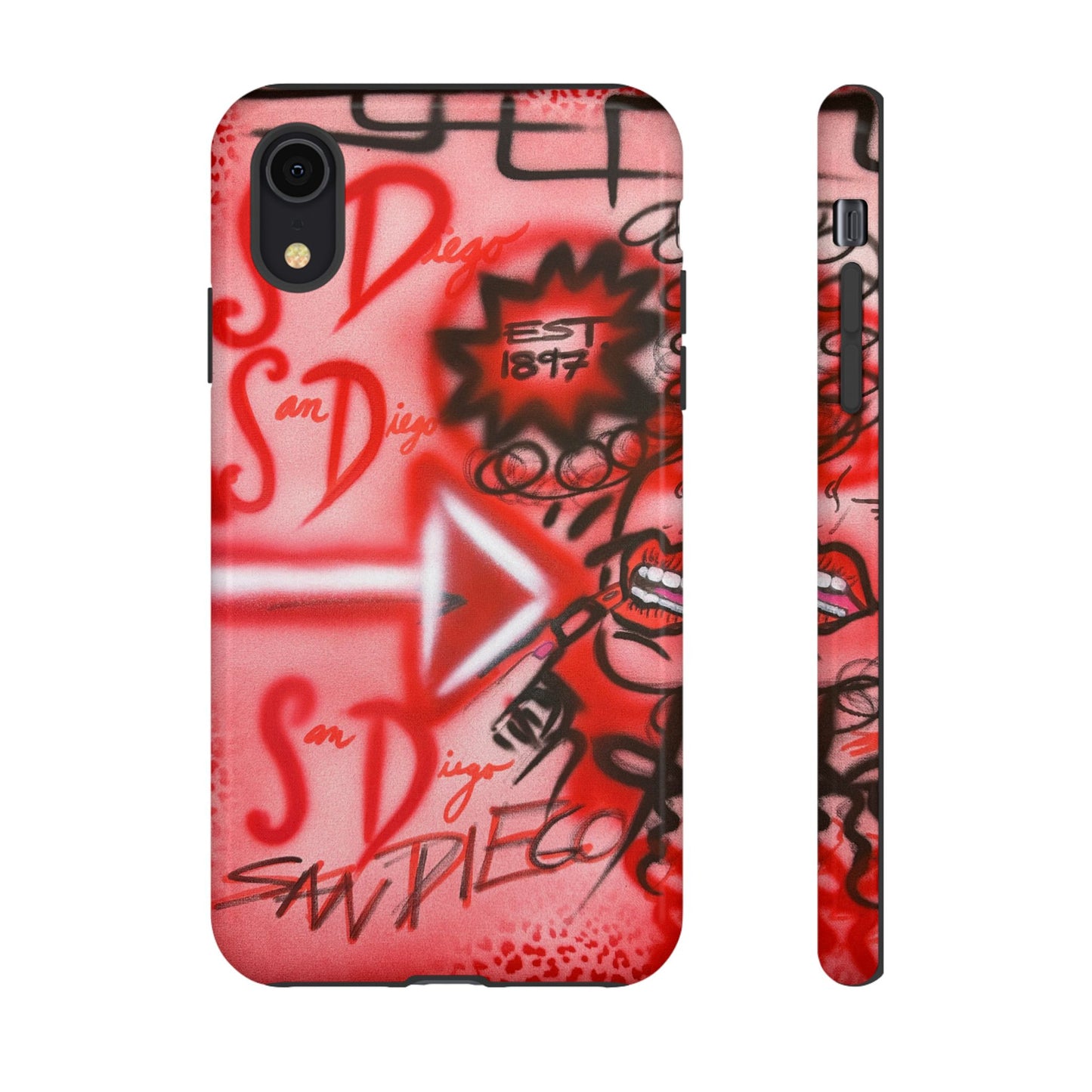 "san diego" airbrush iPhone case