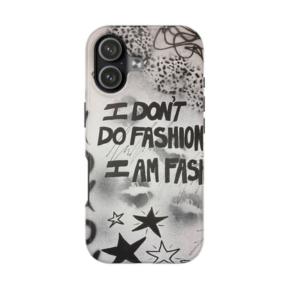 "i am fashion" airbrush iPhone case