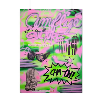 "green camo" airbrush rolled print