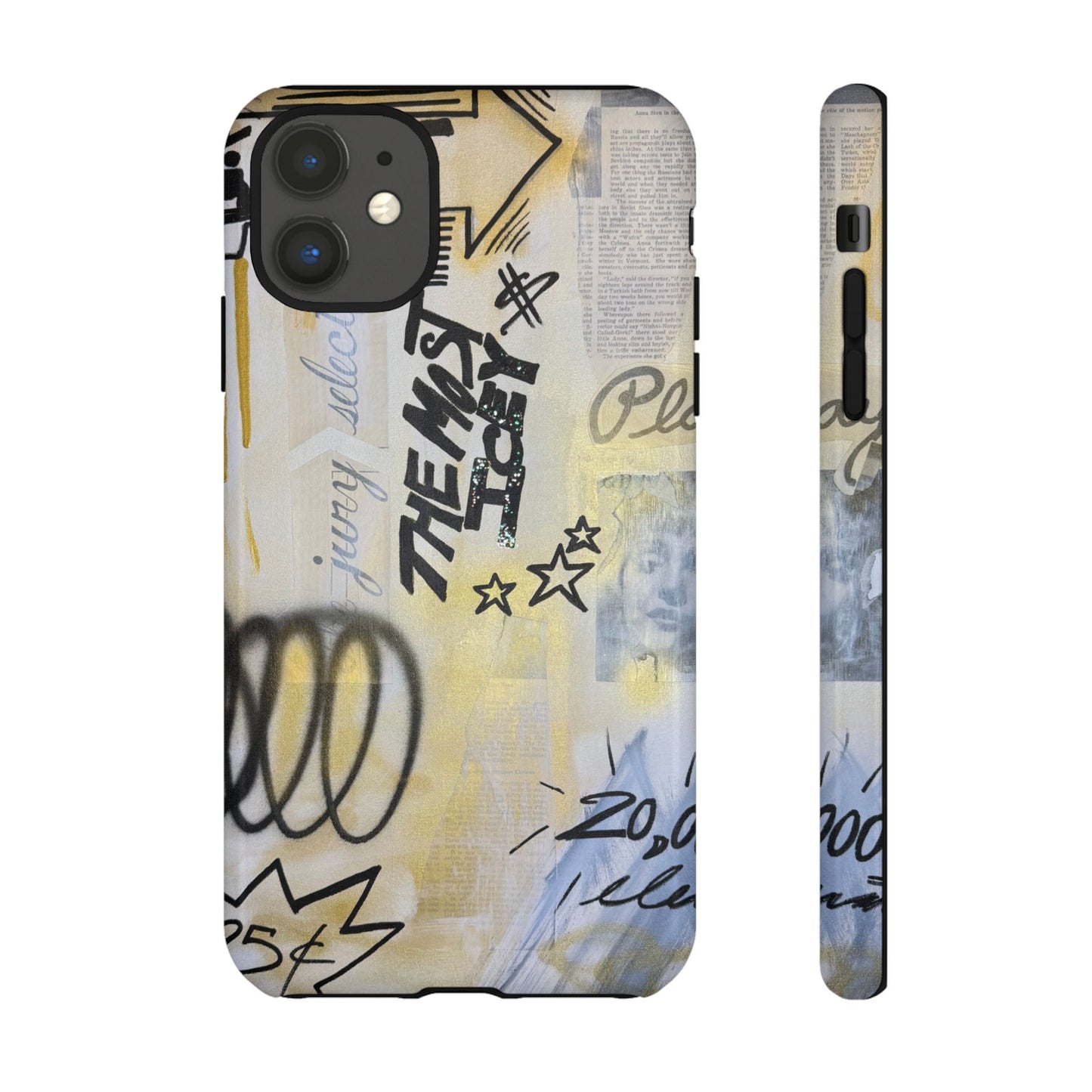 "golden glacier" airbrush iPhone case