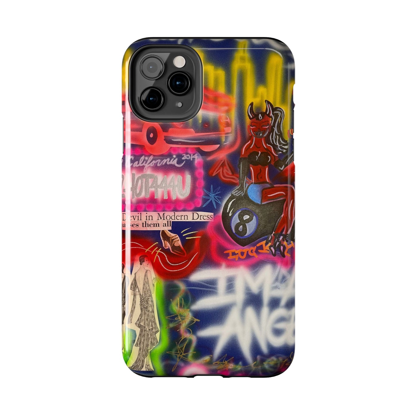 "im an angel" airbrush iPhone case
