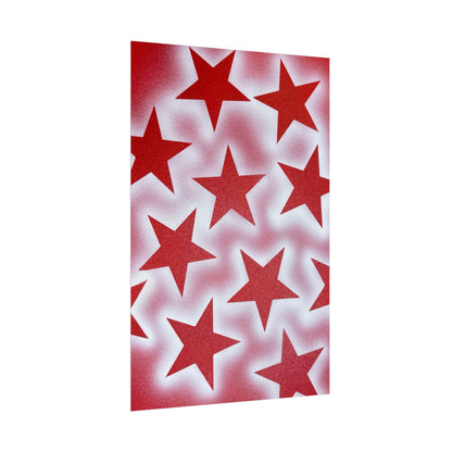 "spicy stardust" airbrush rolled print