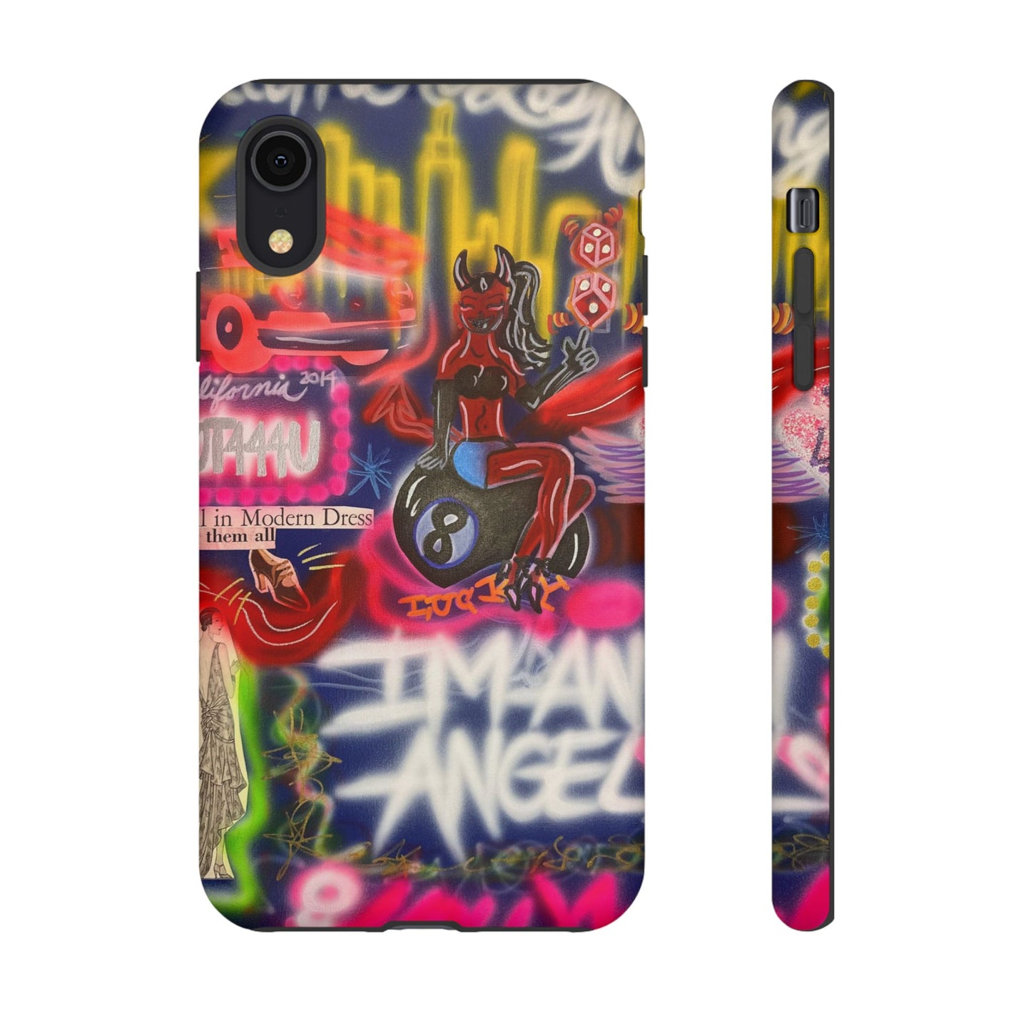 "im an angel" airbrush iPhone case