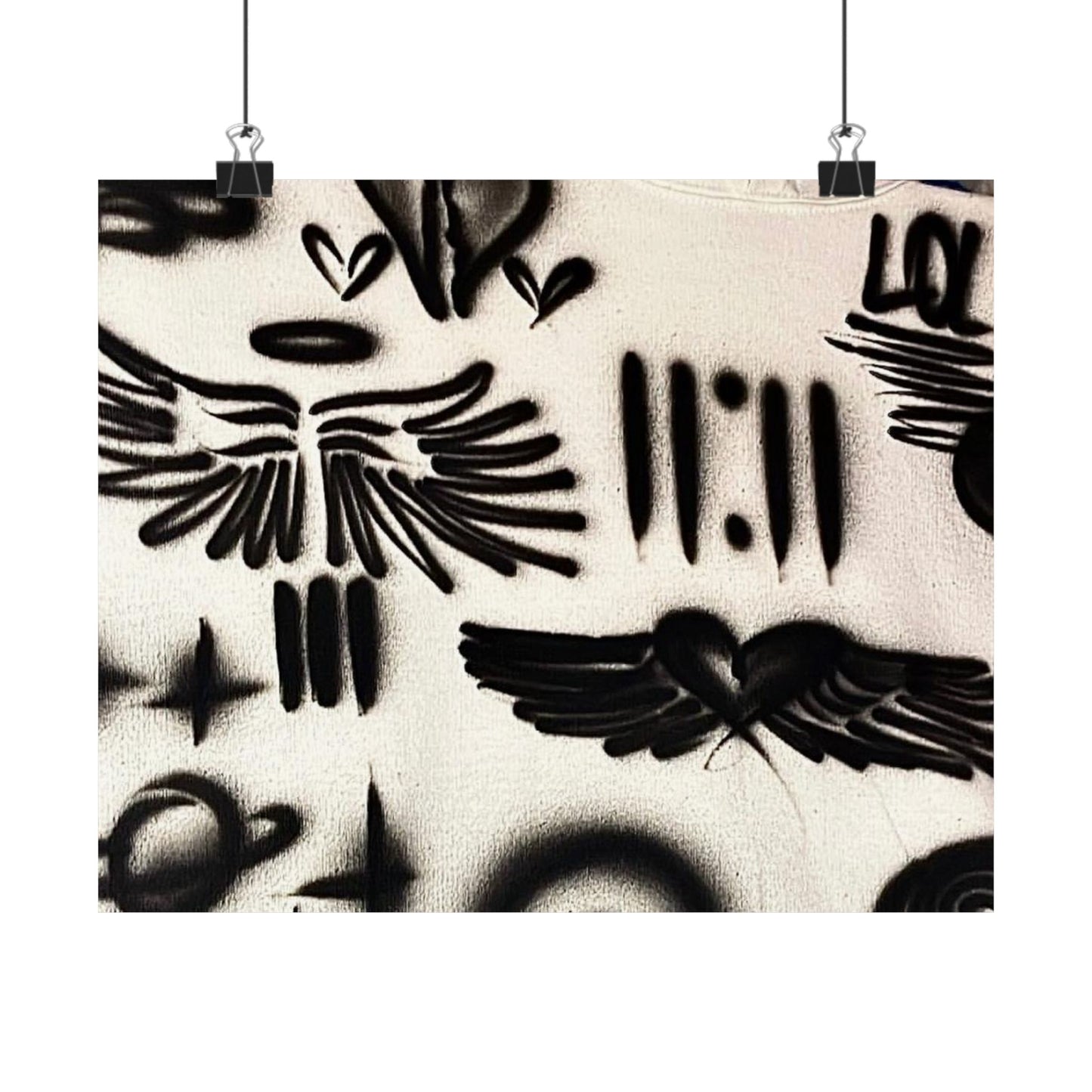 "angel energy" airbrush horizontal print