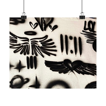 "angel energy" airbrush horizontal print