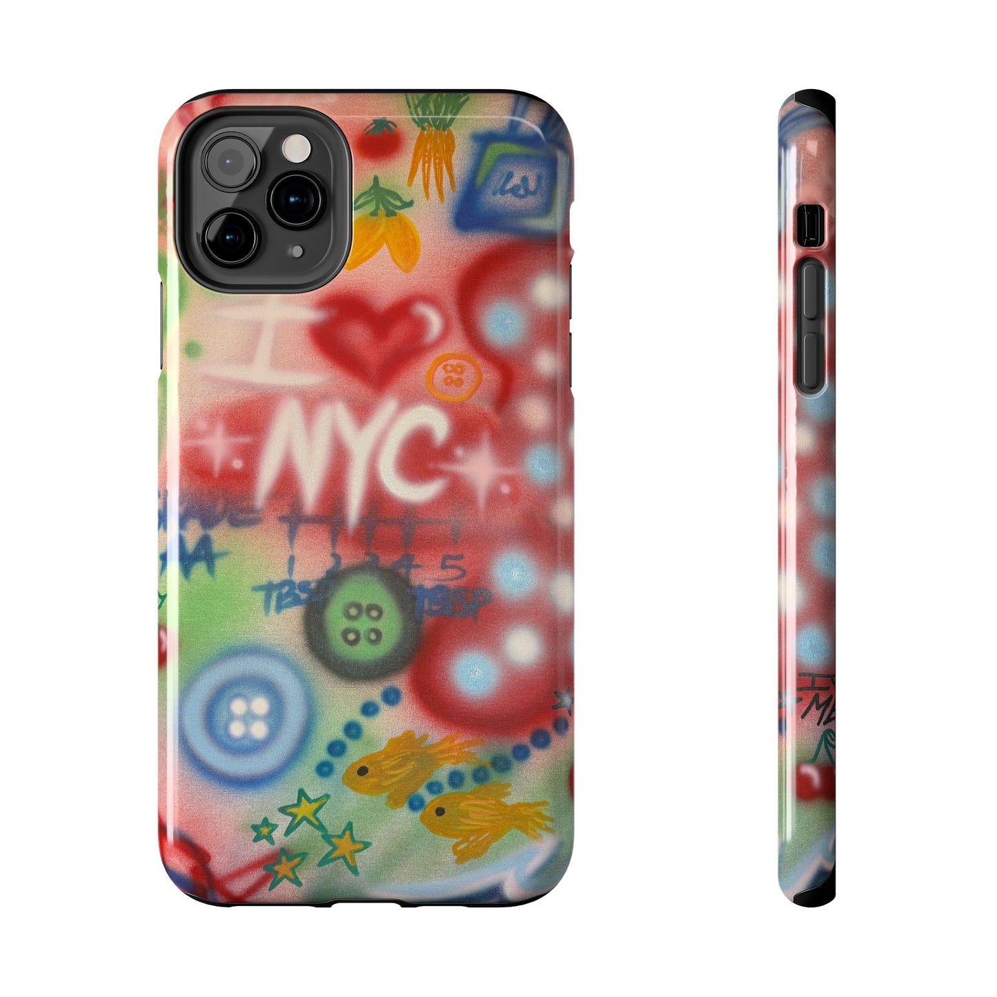 "i <3 NYC" airbrush iPhone case