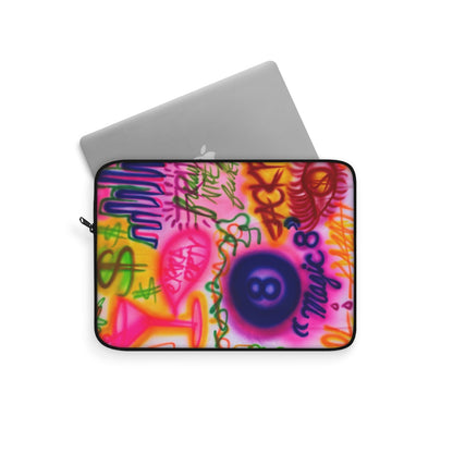 "colorful chaos" airbrush laptop sleeve