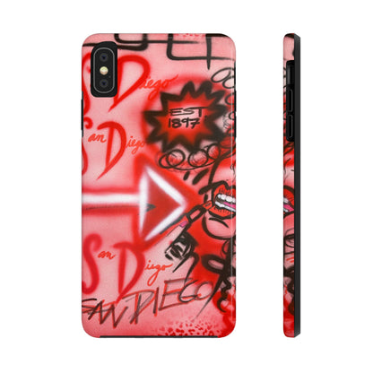 "san diego" airbrush iPhone case