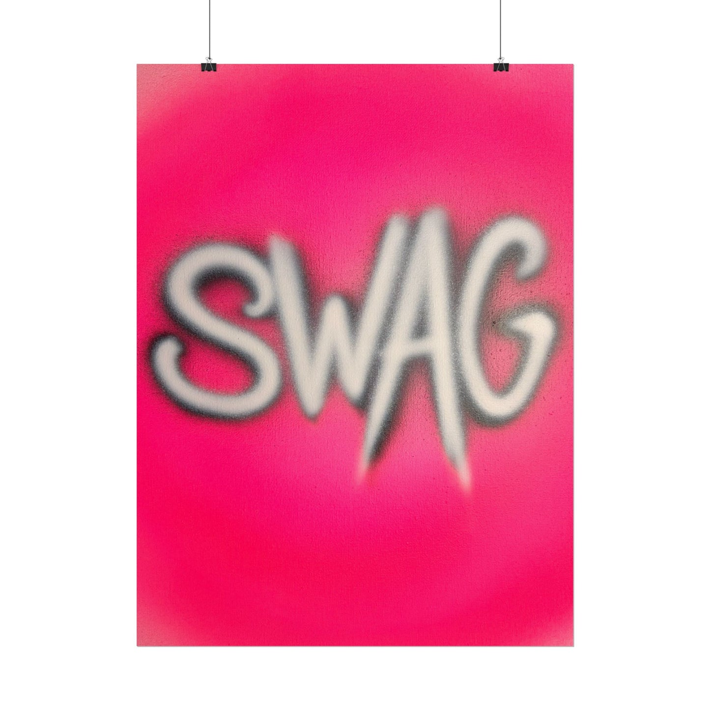 "SWAG" airbrush rolled print