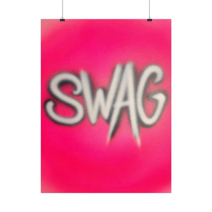 "SWAG" airbrush rolled print