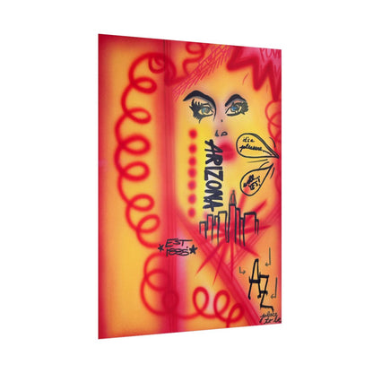 "tempe, arizona" airbrush rolled print