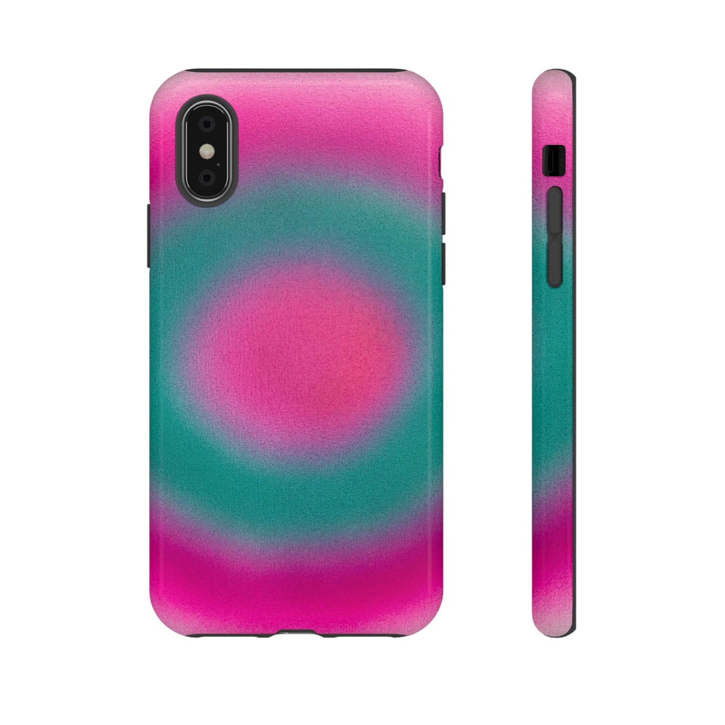"watermelon swirl aura" airbrush iPhone case