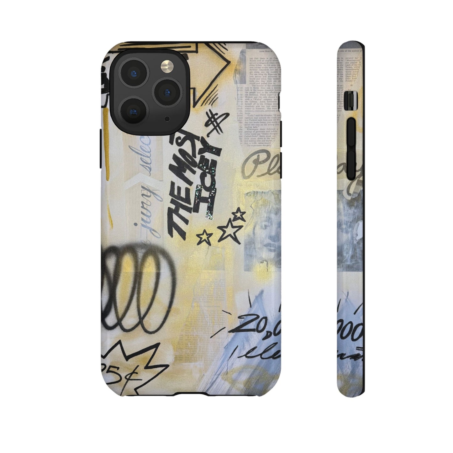 "golden glacier" airbrush iPhone case