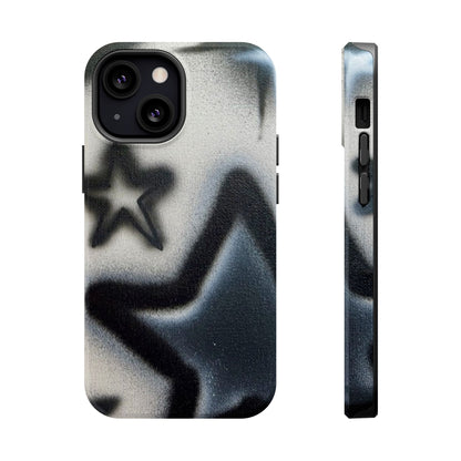 MagSafe "black & white stars" airbrush iPhone case