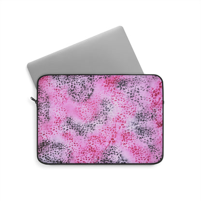 "pink cheetah pt. 2" airbrush laptop sleeve