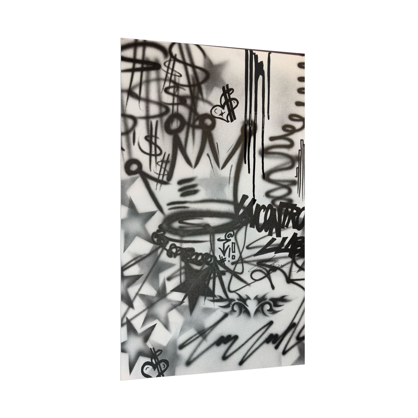"uncontrollable lust" airbrush rolled print