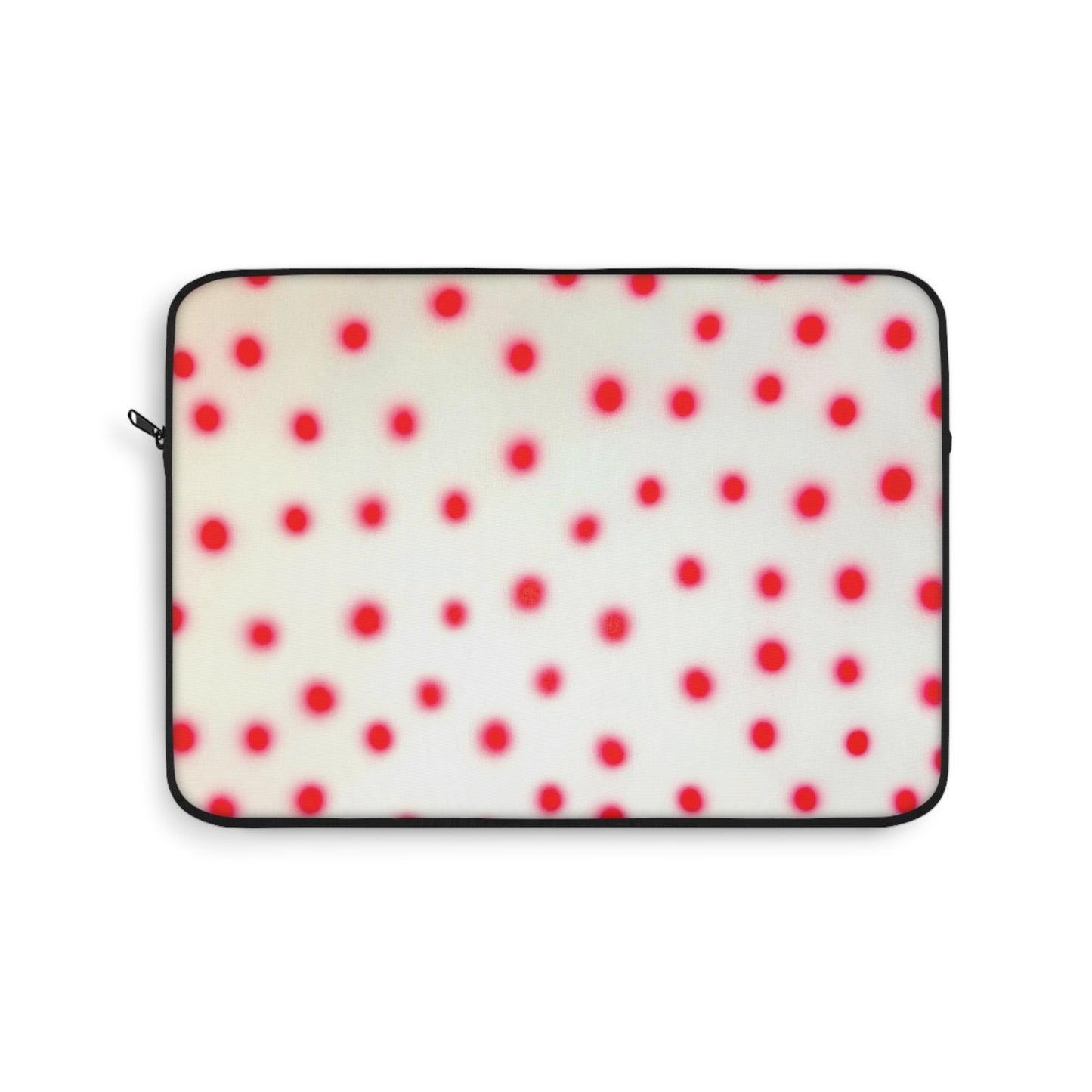 "vanilla cherry polka dot" airbrush laptop sleeve
