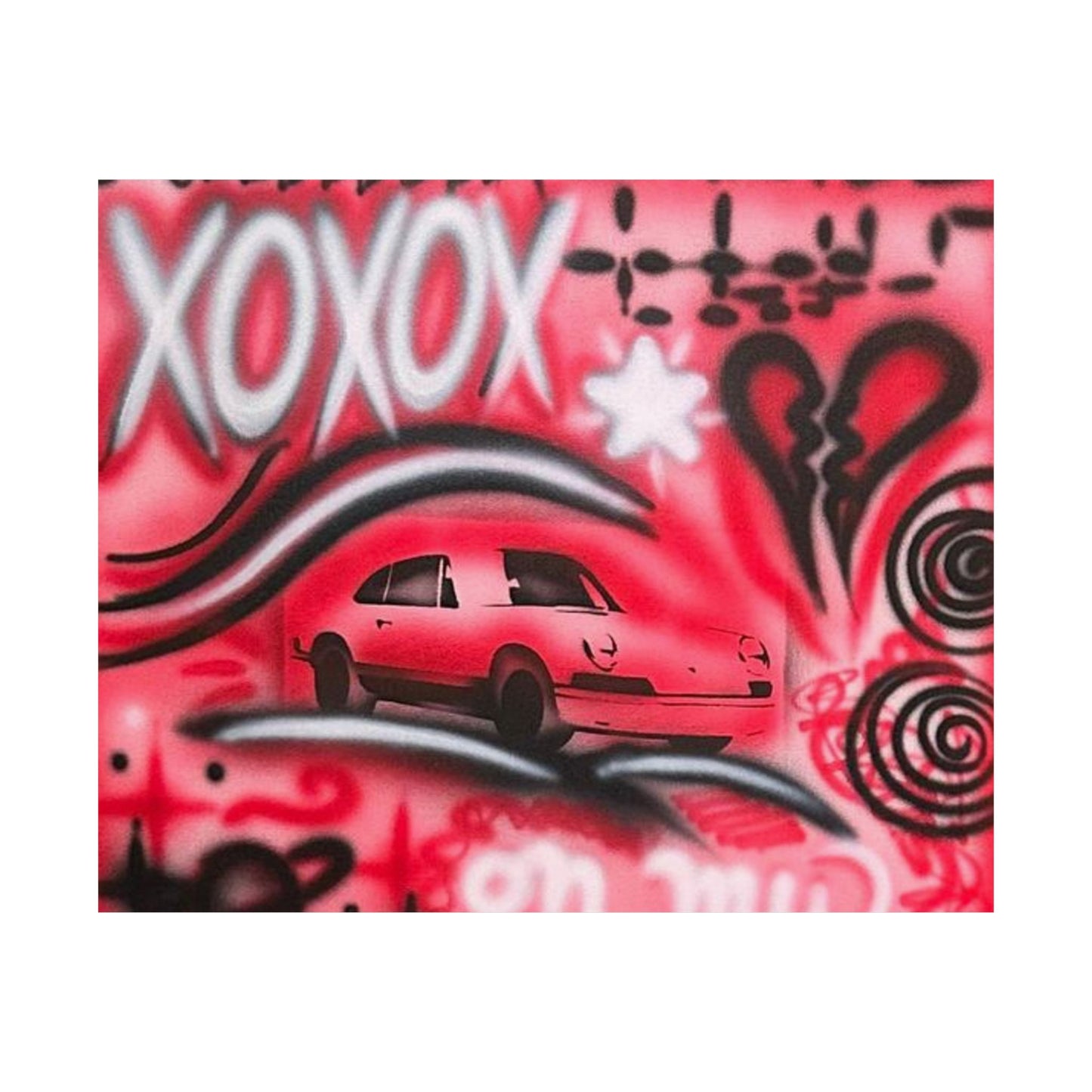 "lucky you! pt. 3" airbrush horizontal print
