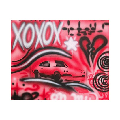 "lucky you! pt. 3" airbrush horizontal print