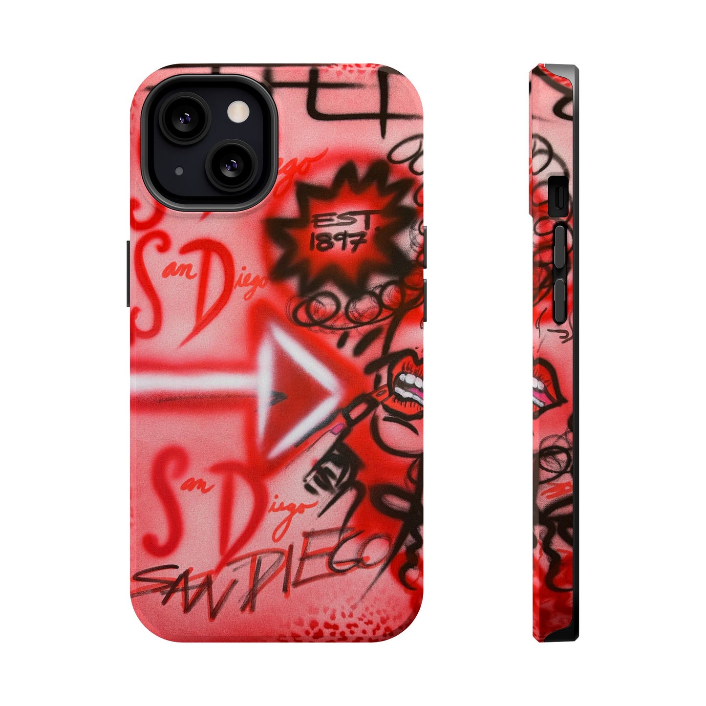 MagSafe "san diego" airbrush iPhone case
