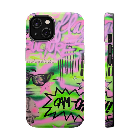 MagSafe "green camo" airbrush iPhone case