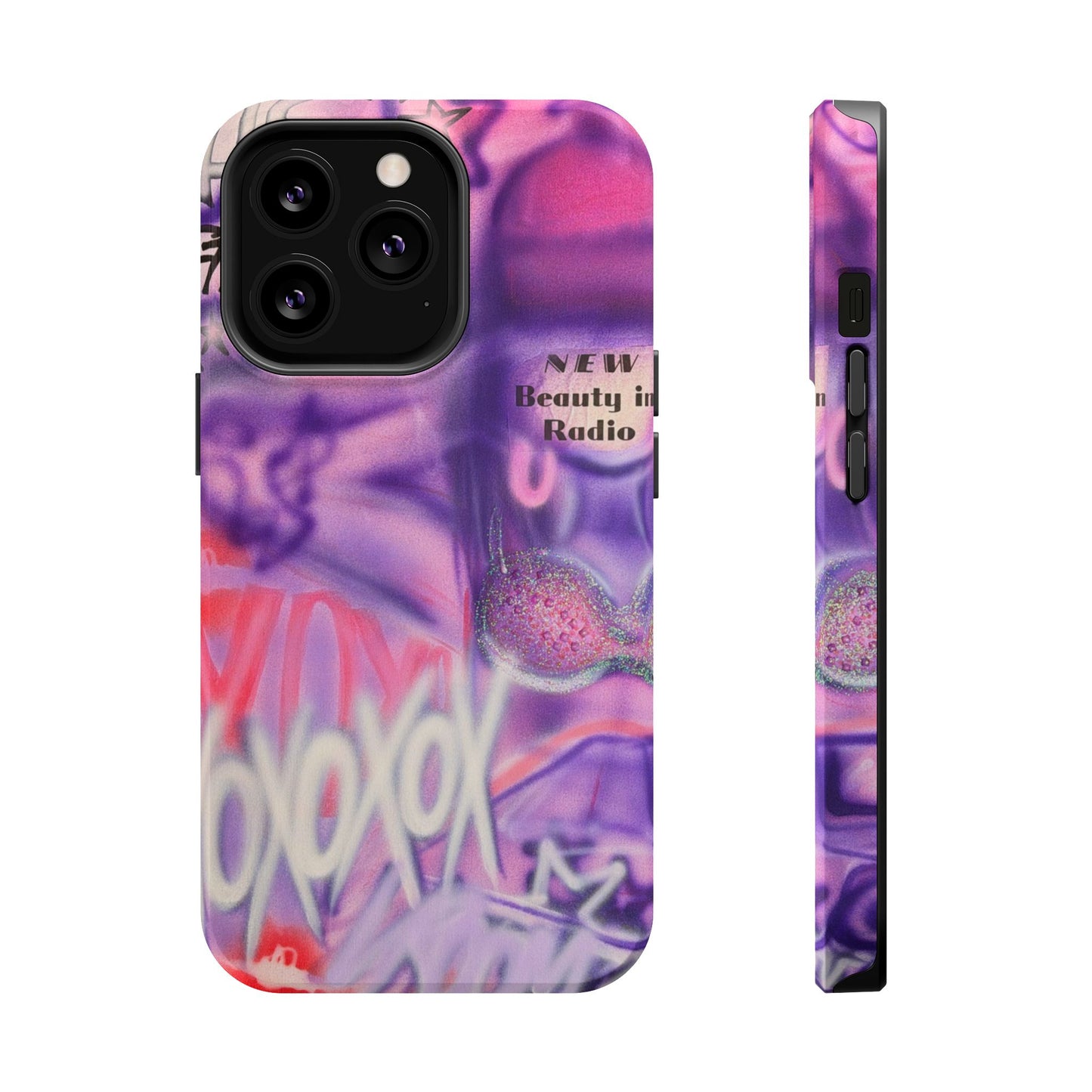 MagSafe "mic check" airbrush iPhone case