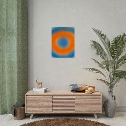 "citrus sky aura" airbrush rolled print