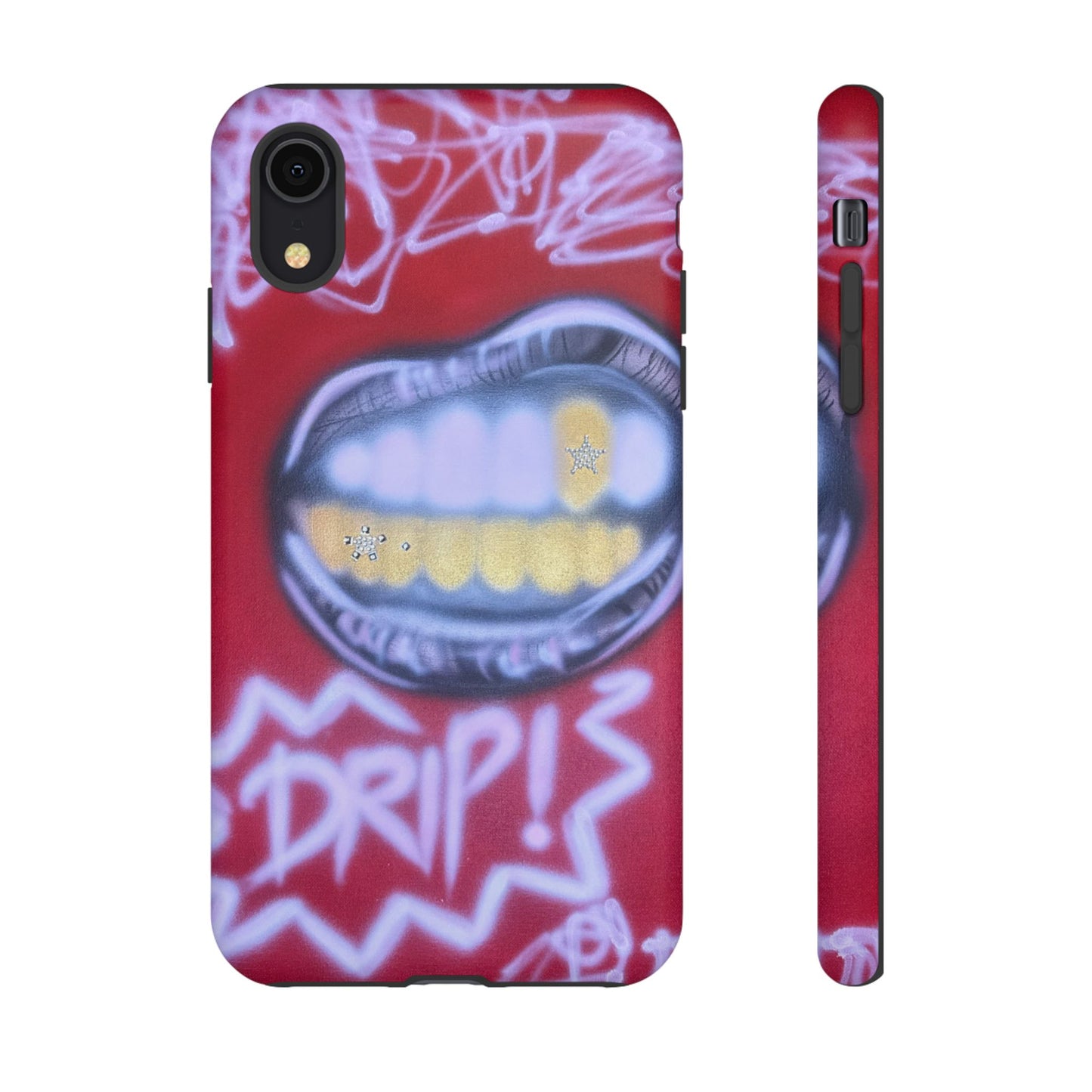 "tooth drip" airbrush iPhone case