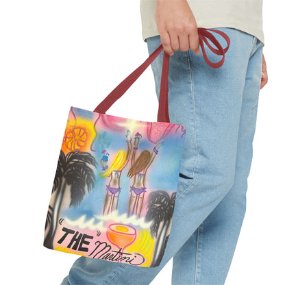 "kinis & tinis" airbrush tote bag