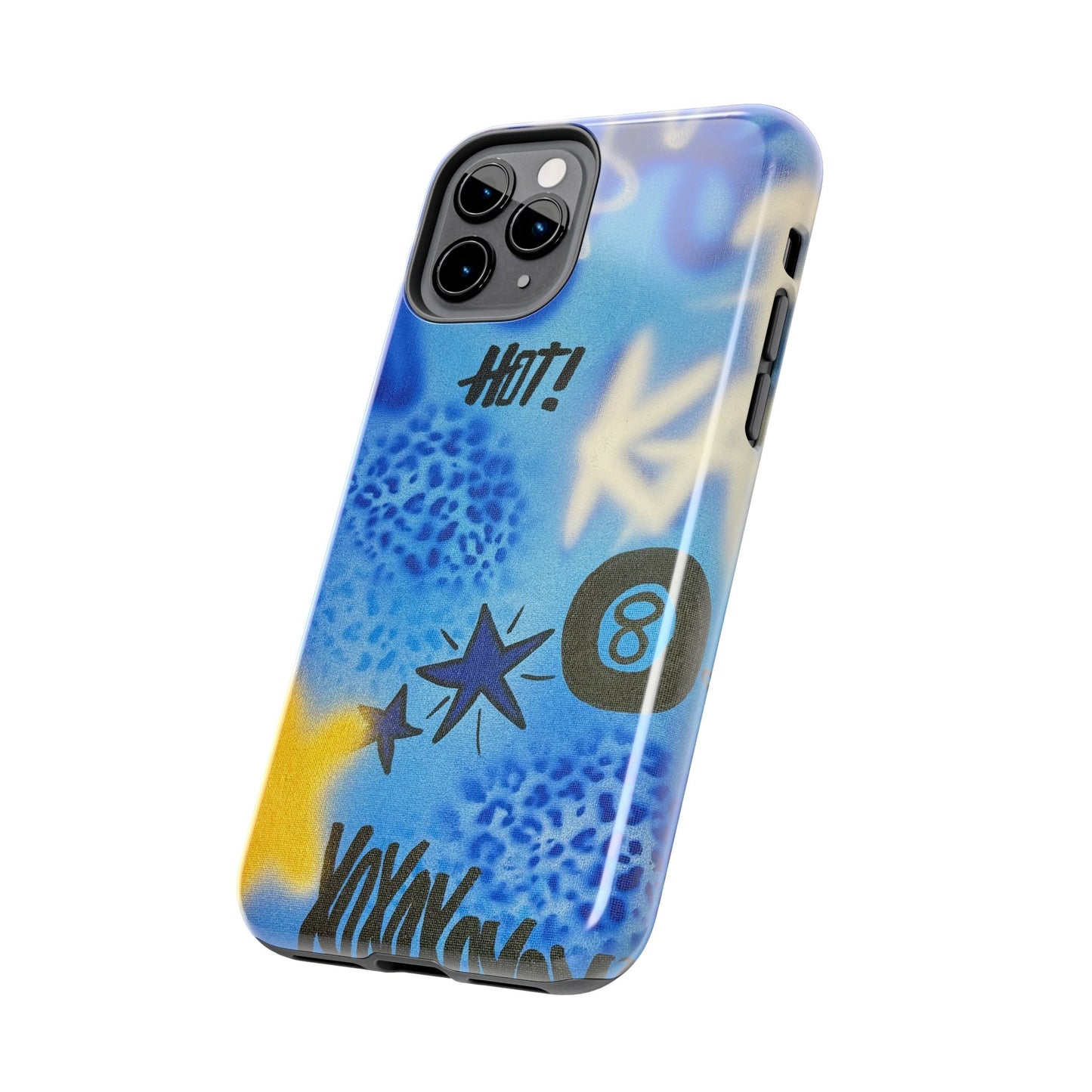 "brilliant blues" airbrush iPhone case