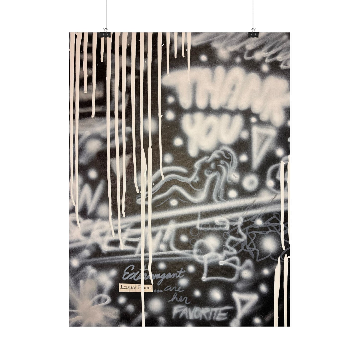 "extravagant leisure" airbrush rolled print