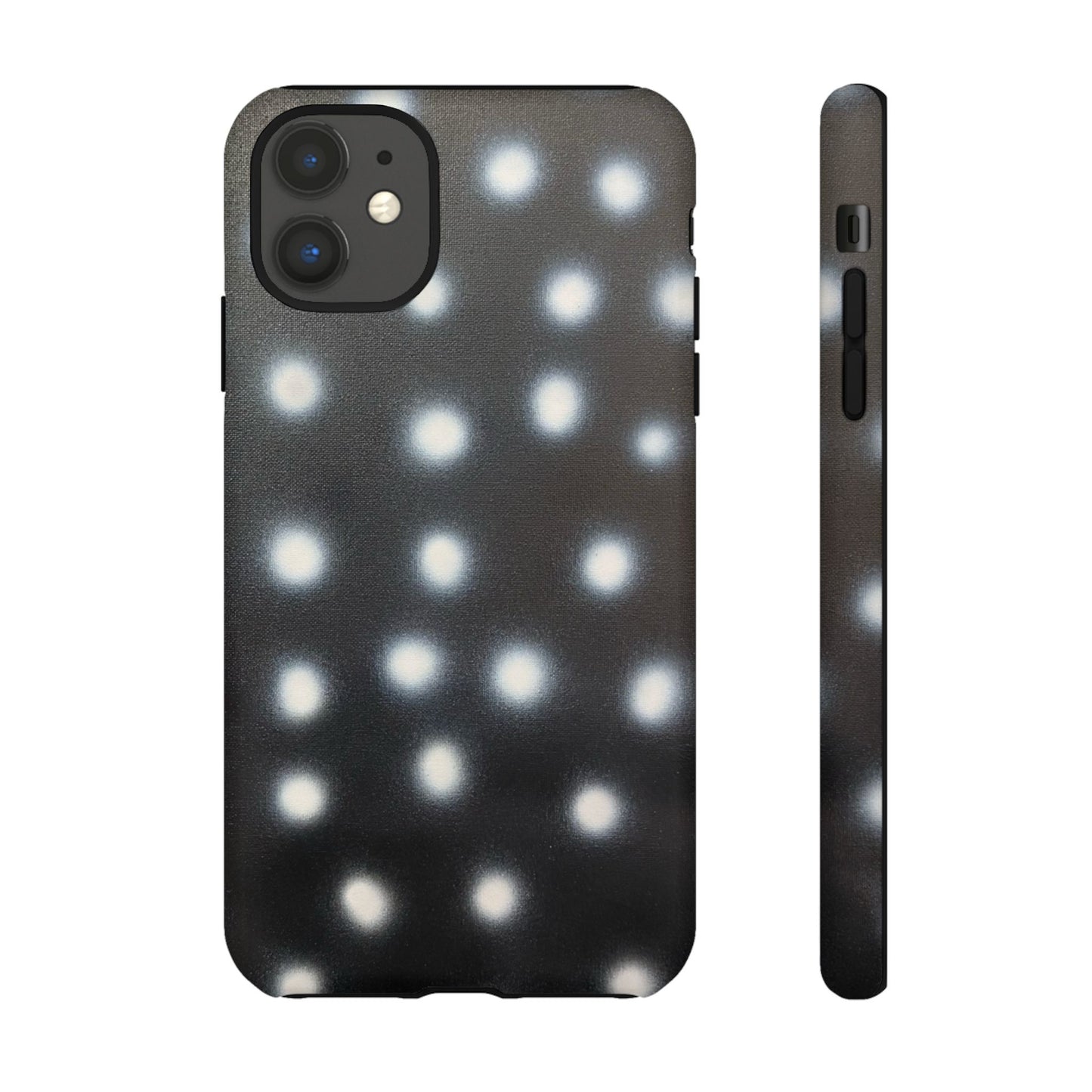"coconut noir polka dot" airbrush iPhone case