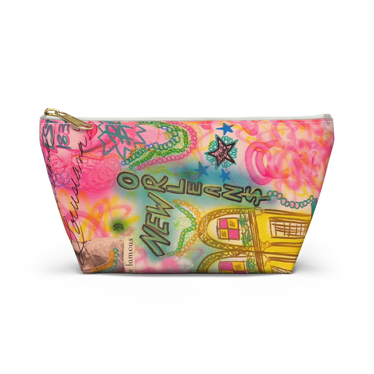 "new orleans" airbrush makeup pouch