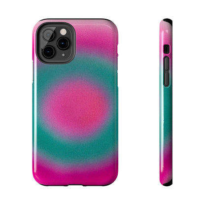 "watermelon swirl" aura airbrush iPhone case