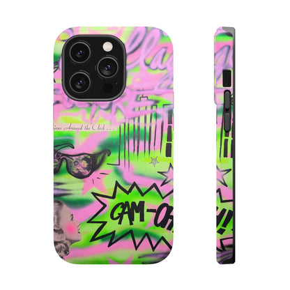 MagSafe "green camo" airbrush iPhone case