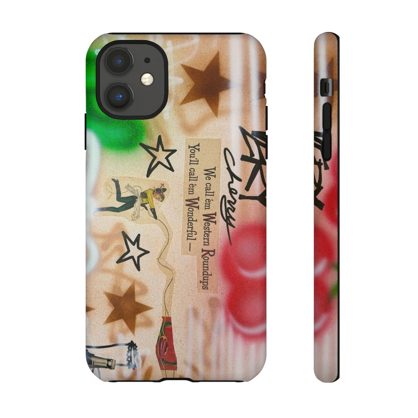 "very cherry" airbrush iPhone case