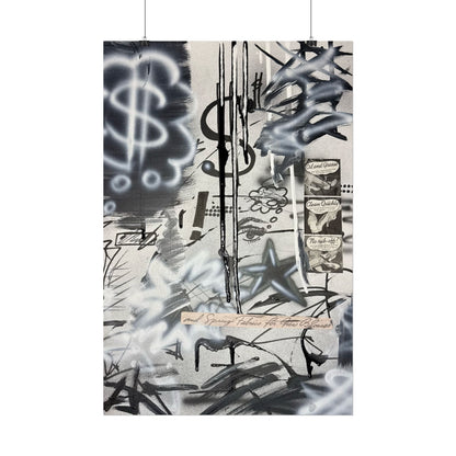 "monochrome mood" airbrush rolled print